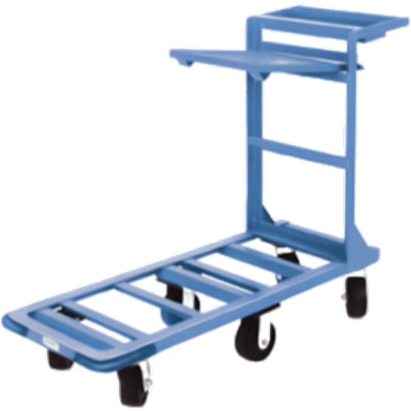 Winholt - 18" x 51" Blue Heavy Duty Utility Cart with Heavy Duty Rubber Wheels With Tool Tray, and Shelf - 550HD-SX (Non-Cancelable Item, ETA 2-4 Weeks, SPECIAL ORDER)