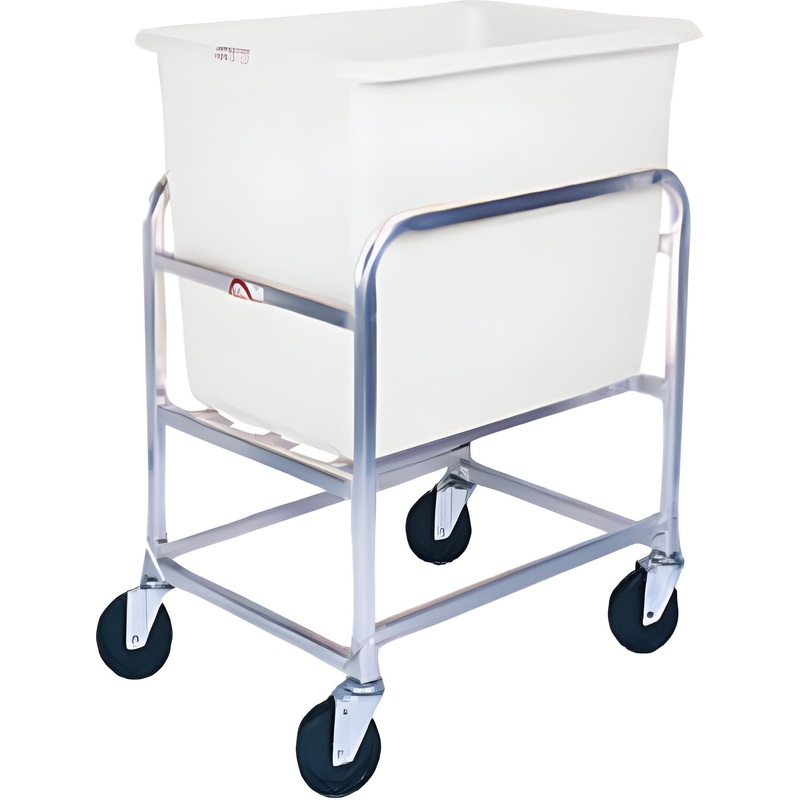 Winholt - 6 Bushel White Tub Aluminum Bulk Mover - 30-6-A-WH (Non-Cancelable Item, ETA 2-4 Weeks, SPECIAL ORDER)