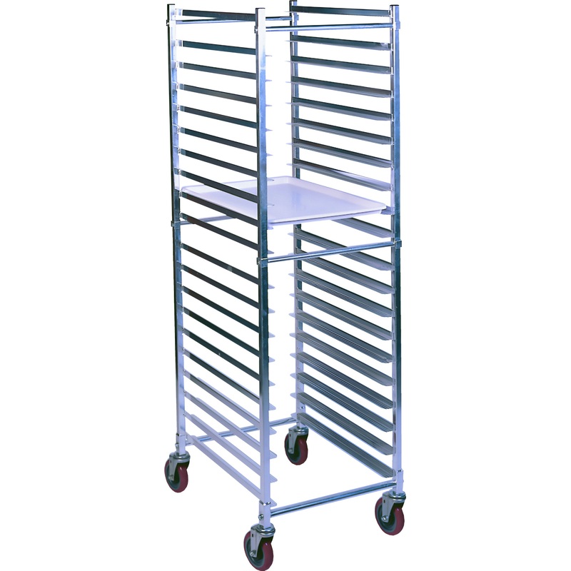 Winholt - 21" Knock-Down Pan Rack With Reinforced Sides And Straight Upright - AL-1820B-KD-XB2S (Non-Cancelable Item, ETA 2-4 Weeks, SPECIAL ORDER)