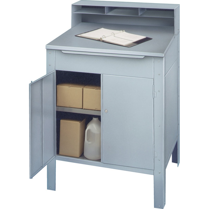 Winholt - 32" Stainless Steel Stationary, Enclosed, Mobile Shop Desk - RDMWNSS-5 (Non-Cancelable Item, ETA 2-4 Weeks, SPECIAL ORDER)