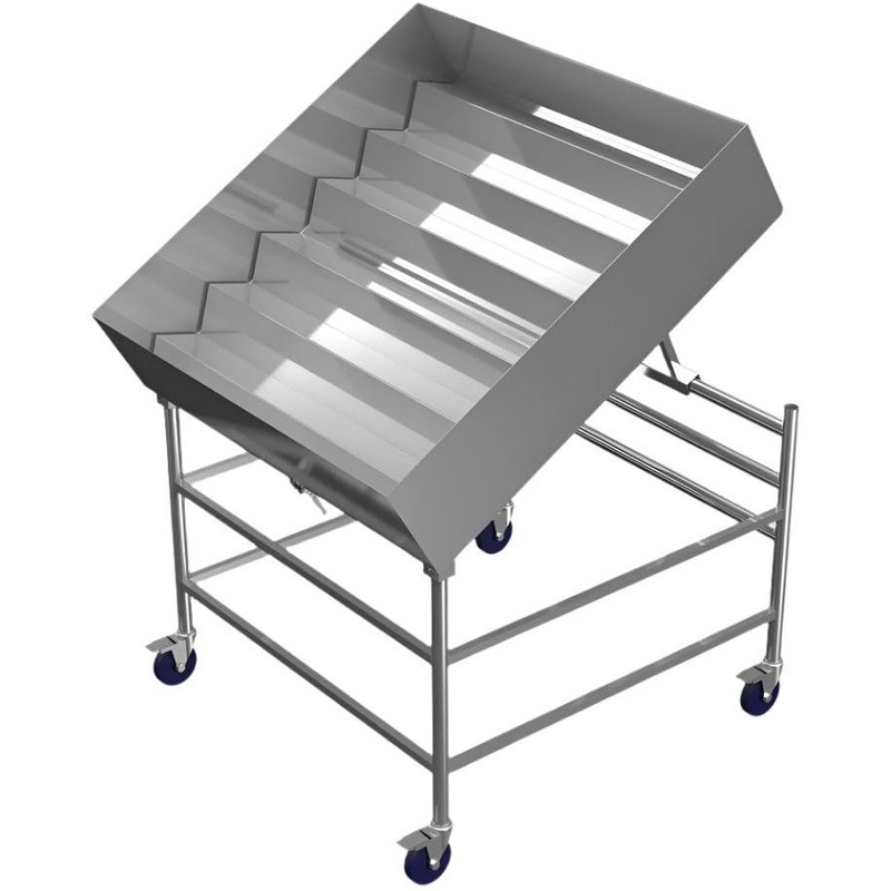Winholt - 48" Insulated Display Table With Adjustable Height, Tiered Inserts - SSMIT-4848MLC-ADJ (Non-Cancelable Item, ETA 2-4 Weeks, SPECIAL ORDER)