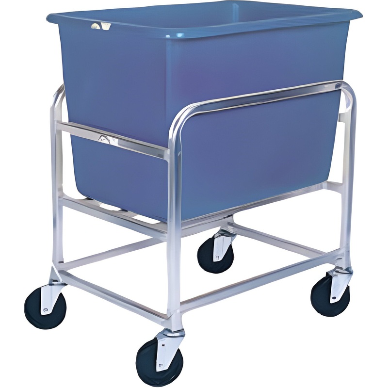 Winholt - 6 Bushel Blue Tub Stainless Steel Bulk Mover - 30-6-SS-BL (Non-Cancelable Item, ETA 2-4 Weeks, SPECIAL ORDER)