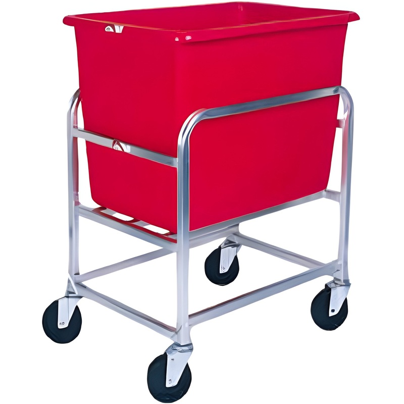 Winholt - 6 Bushel Red Tub Aluminum Bulk Mover - 30-6-A-RD (Non-Cancelable Item, ETA 2-4 Weeks, SPECIAL ORDER)