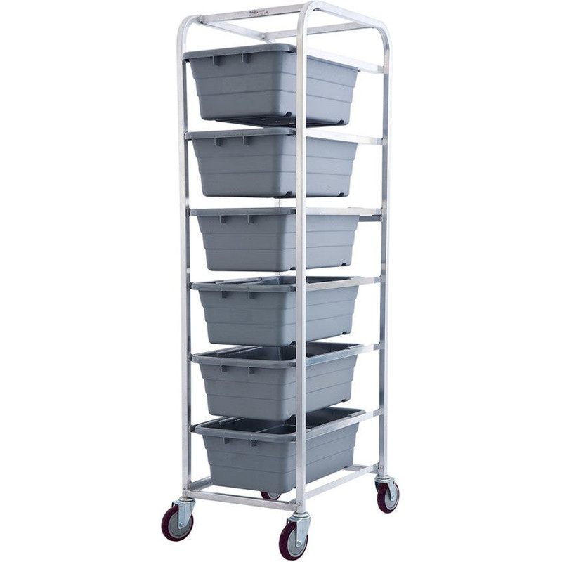 Winholt - 6 Lug Capacity Aluminum Mobile Lug Cart Includes 6 Gray Lugs- AL-L-6-KIT (Non-Cancelable Item, ETA 2-4 Weeks, SPECIAL ORDER)
