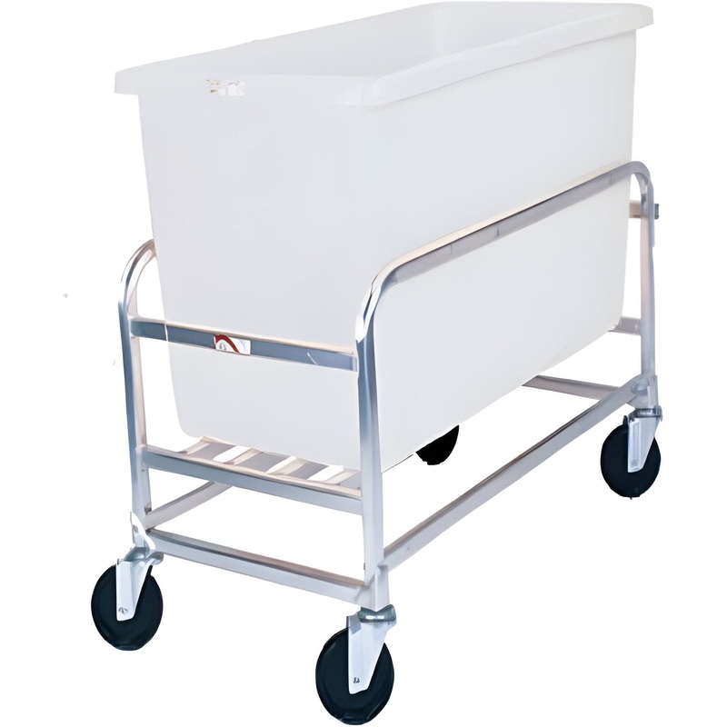 Winholt - 8 Bushel White Tub Aluminum Bulk Mover - 30-8-AL-WH (Non-Cancelable Item, ETA 2-4 Weeks, SPECIAL ORDER)