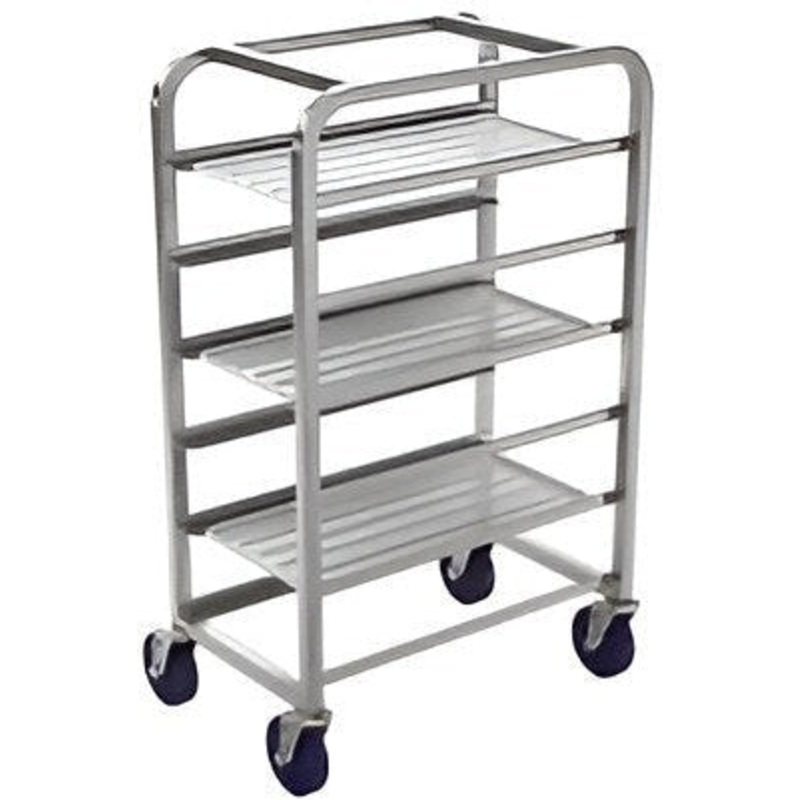 Winholt - Eight 12" Trays End Load Aluminum Platter Cart - AL-1208 (Non-Cancelable Item, ETA 2-4 Weeks, SPECIAL ORDER)