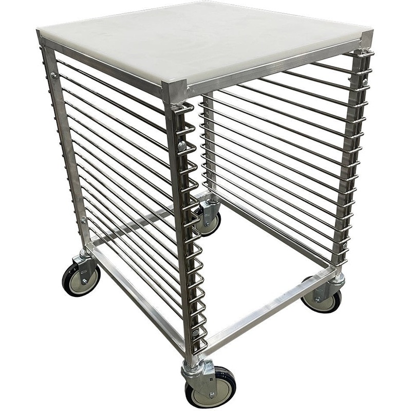 Winholt - Holds 10-18 Trays, End Loading Poly Top Perimeter Bumper Half Height Pan Racks - AL-1810-H-PT-PB (Non-Cancelable Item, ETA 2-4 Weeks, SPECIAL ORDER)