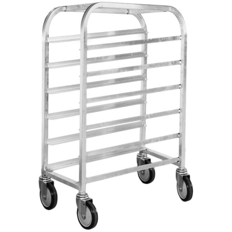 Winholt - Six 10" Trays End Load Aluminum Platter Cart - AL-106 (Non-Cancelable Item, ETA 2-4 Weeks, SPECIAL ORDER)