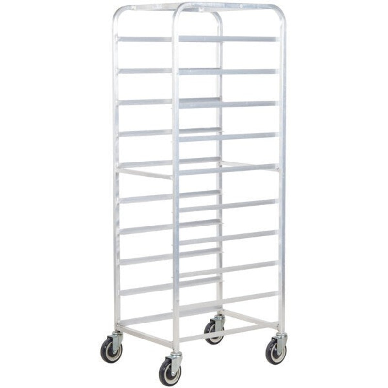Winholt - Ten 18" Trays End Load Aluminum Platter Cart - AL-1810 (Non-Cancelable Item, ETA 2-4 Weeks, SPECIAL ORDER)