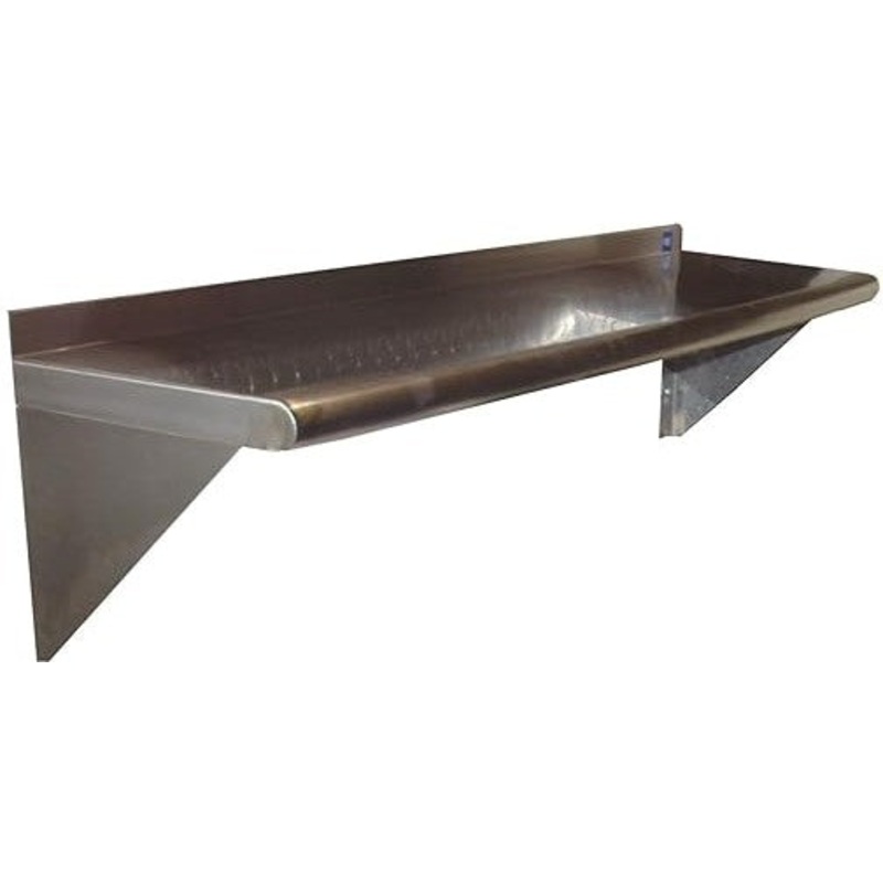 Winholt - 108" x 15" Stainless Steel Wall-Mounte Shelf - SSWMS159 (Non-Cancelable Item, ETA 2-4 Weeks, SPECIAL ORDER)