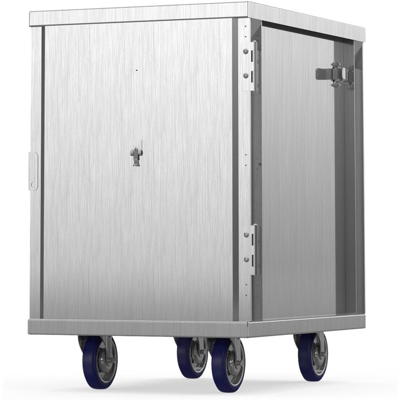 Winholt - Holds 16, 18 x 26 Pans Aluminum Enclosed Cabinet - EC1816-C (Non-Cancelable Item, ETA 2-4 Weeks, SPECIAL ORDER)
