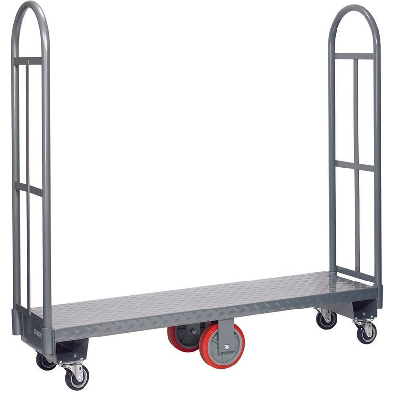 Winholt - 63" x 16", 2000 Lbs Capacity U-Boat Utility Cart - 300-60D-PU (Non-Cancelable Item, ETA 2-4 Weeks, SPECIAL ORDER)