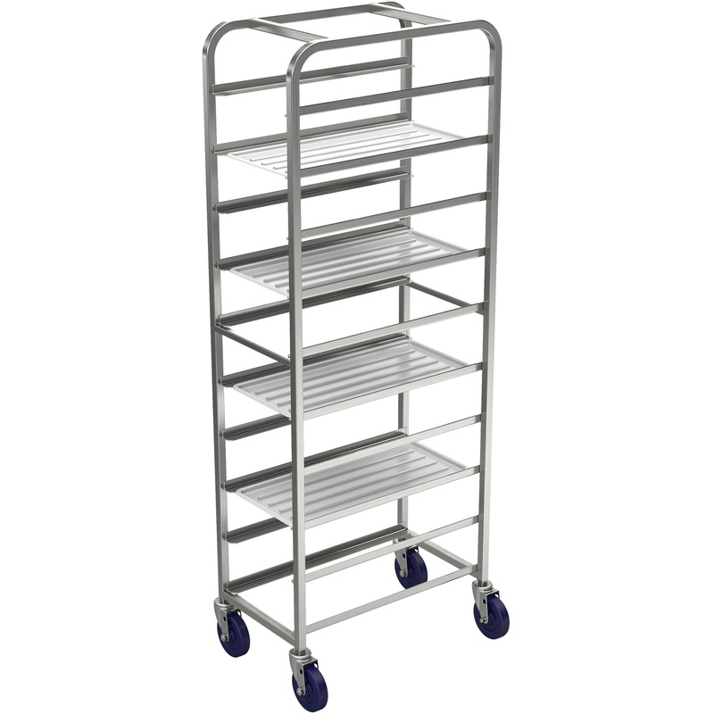 Winholt - Holds 6-12 Stainless Steel Platter Cart - SS-1206 (Non-Cancelable Item, ETA 2-4 Weeks, SPECIAL ORDER)