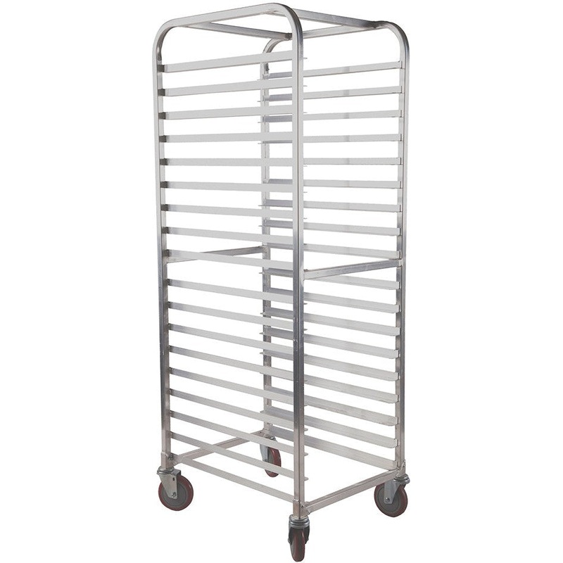 Winholt - Holds 8-18 Stainless Steel Medium Duty Pan Rack with Plate Caster - SS-1810B-P (Non-Cancelable Item, ETA 2-4 Weeks, SPECIAL ORDER)