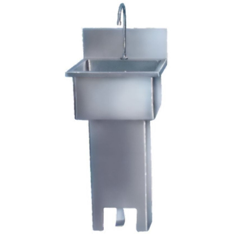 Winholt - 12" x 11" Stainless Steel Pedestal Mounted Base Hand Sink - WHPS1110-WM (Non-Cancelable Item, ETA 2-4 Weeks, SPECIAL ORDER)