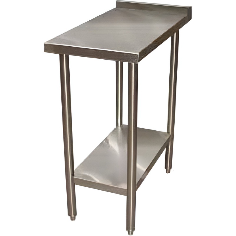 Winholt - 12" x 36" Stainless Steel High Polish Finish with 1-1/2" Backsplash - DTSB-15-3612 (Non-Cancelable Item, ETA 2-4 Weeks, SPECIAL ORDER)