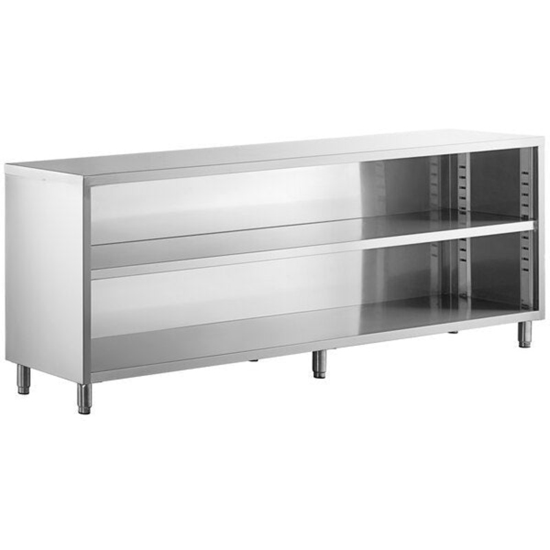 Winholt - 15" x 144" x 35" Stainless Steel Mid-Shelf Dish Cabinet - STCT-15144-DC (Non-Cancelable Item, ETA 2-4 Weeks, SPECIAL ORDER)