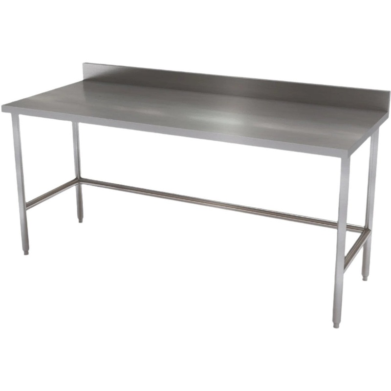 Winholt - 18" x 27" x 12" Work Table With Stainless Steel Top with 6" Backsplash - DTR-1827-12H (Non-Cancelable Item, ETA 2-4 Weeks, SPECIAL ORDER)