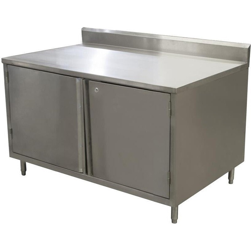 Winholt - 36" Stainless Steel Cabinet Base Hinged Door With Worktable - STCT-HD3636MS (Non-Cancelable Item, ETA 2-4 Weeks, SPECIAL ORDER)