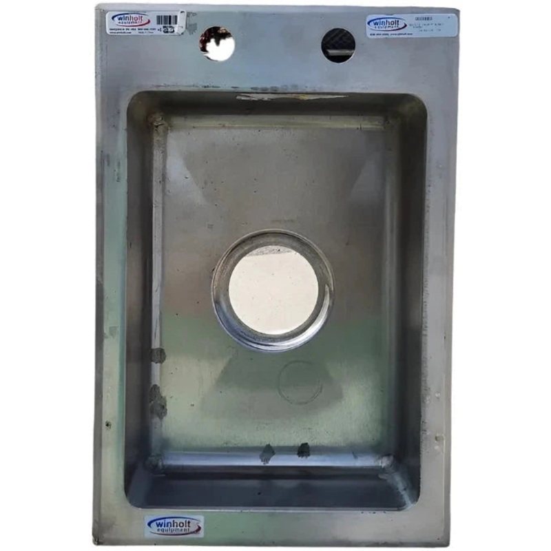 Winholt - 10" x 14" x 10" Stainless Steel Two Compartment Drop-In Sink - WS-DIS-1410-10 (Non-Cancelable Item, ETA 2-4 Weeks, SPECIAL ORDER)