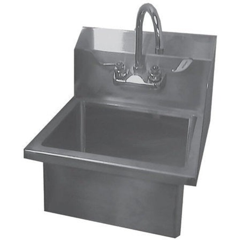 Winholt - 14" Wall Mount Hand Sink - WHWS1410KV (Non-Cancelable Item, ETA 2-4 Weeks, SPECIAL ORDER)
