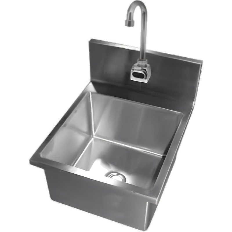 Winholt - 14" x 10" x 6" Stainless Steel Deep Bowl Hand Sink - WS-HS-1410 (Non-Cancelable Item, ETA 2-4 Weeks, SPECIAL ORDER)