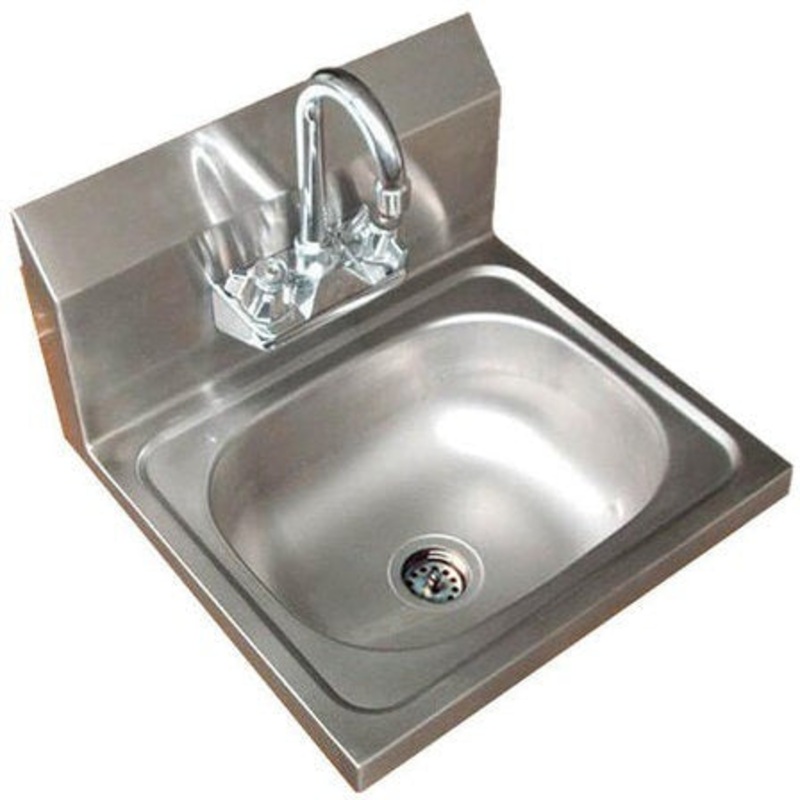 Winholt - 17" Wall Mount Hand Sink with Faucet - WS-HS-1410-5-F (Non-Cancelable Item, ETA 2-4 Weeks, SPECIAL ORDER)
