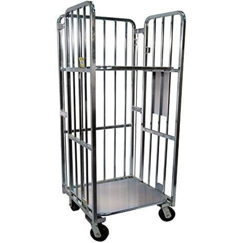 Winholt - 25" x 26" Folding Egg Distribution Zinc Plated Cart - DC-2526-EG (Non-Cancelable Item, ETA 2-4 Weeks, SPECIAL ORDER)
