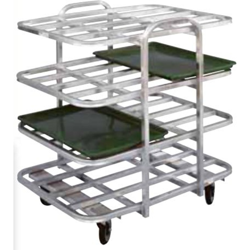 Winholt - 37" Aluminum Medium Duty Mobile Display Merchandiser - AVT-4-2637-PU (Non-Cancelable Item, ETA 2-4 Weeks, SPECIAL ORDER)