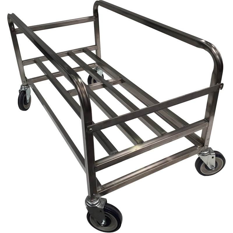 Winholt - 6 Bushel Tub, Stainless Steel Base Bulk Mover - 30-6-SS-BASE (Non-Cancelable Item, ETA 2-4 Weeks, SPECIAL ORDER)
