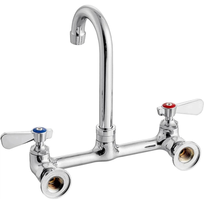 Winholt - 6" Rigid Gooseneck Backsplash Mount Spout Faucet - WS-GSSM-6ST (Non-Cancelable Item, ETA 2-4 Weeks, SPECIAL ORDER)