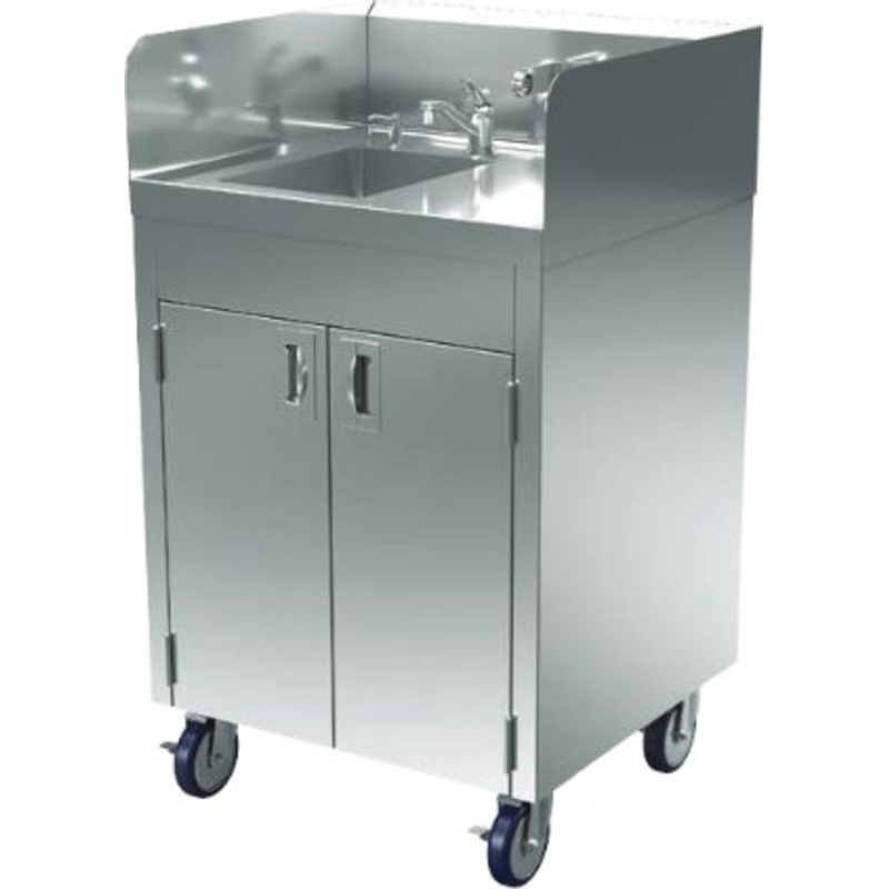 Winholt - Mobile Hand Sink with Electronic Eye Faucet - STCT-BHD2426PUMP-AEF-KT (Non-Cancelable Item, ETA 2-4 Weeks, SPECIAL ORDER)