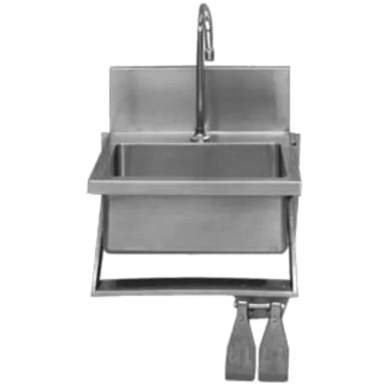 Winholt - 14" x 10" Stainless Steel Wall Mounted Hand Sink - WWHS1410SP (Non-Cancelable Item, ETA 2-4 Weeks, SPECIAL ORDER)