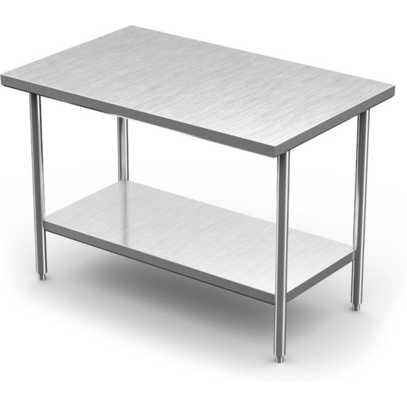 Winholt - 24" x 24" Stainless Steel Work Table With Undershef, and Mobile Unit with Casters - DTS2424H30-MLC (Non-Cancelable Item, ETA 2-4 Weeks, SPECIAL ORDER)