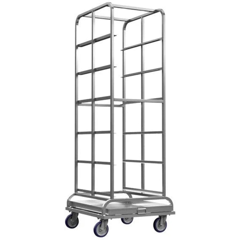 Winholt - 30" Aluminum 6 Tray Rotisserie Storage With Transport Rack - AL-1806BP-XB-5PU-DP (Non-Cancelable Item, ETA 2-4 Weeks, SPECIAL ORDER)