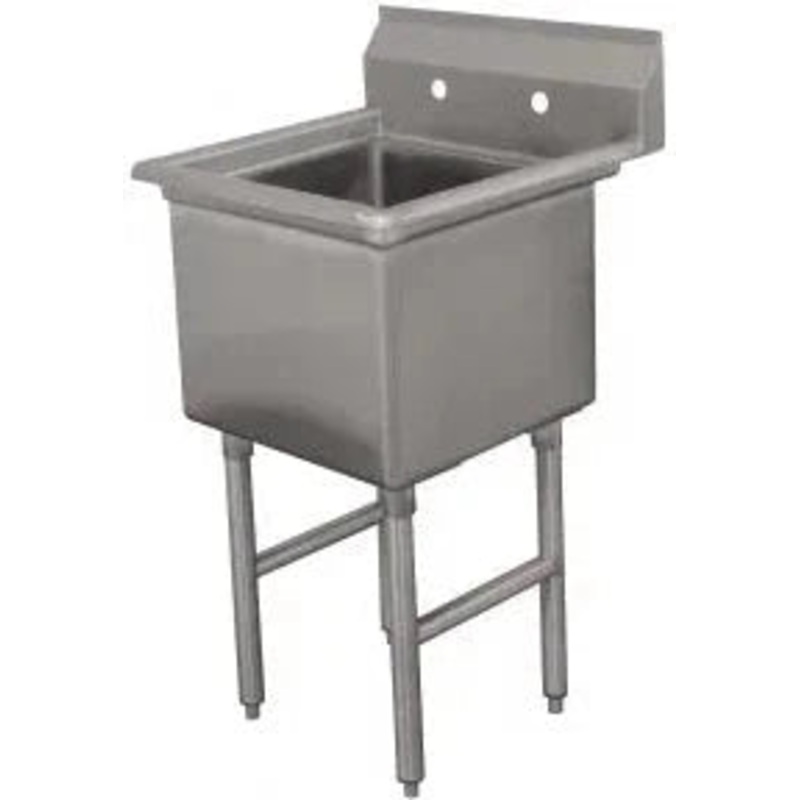 Winholt - 30" x 30" Stainless Steel One Compartment Sink Without Drainboard - WS1T3030 (Non-Cancelable Item, ETA 2-4 Weeks, SPECIAL ORDER)