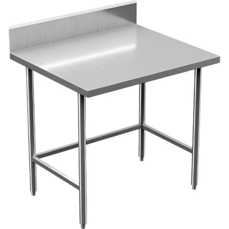 Winholt - 36" x 36" Standard Series Stainless Steel Work Tables with Backsplash - DTB-3636H36-MLC (Non-Cancelable Item, ETA 2-4 Weeks, SPECIAL ORDER)