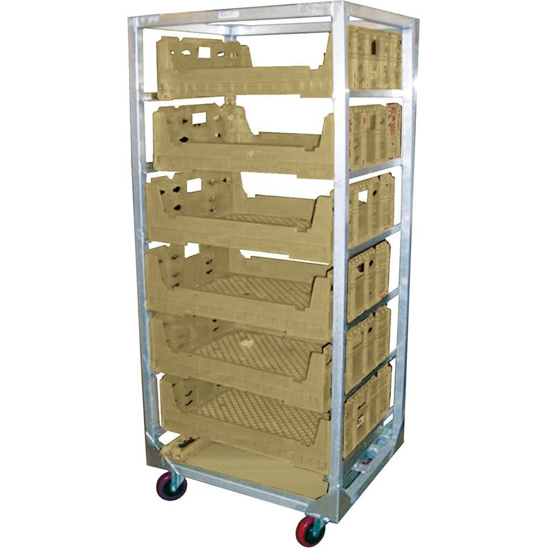 Winholt - Holds 6 Crisping Trays Aluminum Mobile Locking Casters Crisping Rack - AL-3206CR-MLC (Non-Cancelable Item, ETA 2-4 Weeks, SPECIAL ORDER)