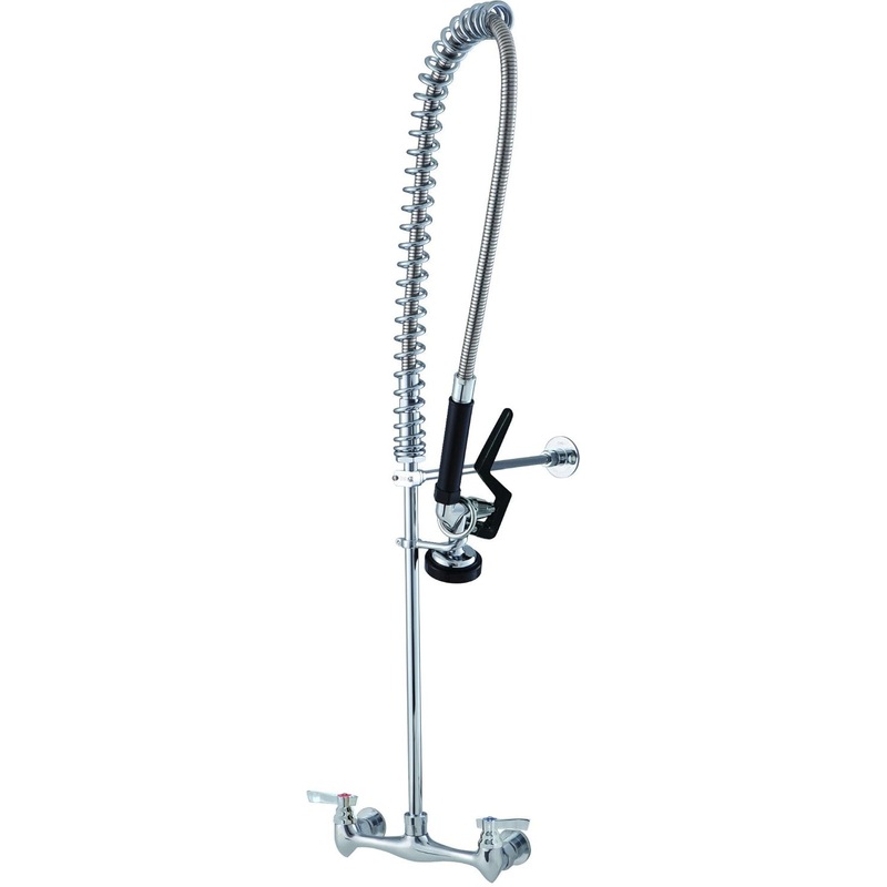 Winholt - Wall Mount Pre-Rinse Dock with Chrome Hose Cover - WS-SPR-ST-WH (Non-Cancelable Item, ETA 2-4 Weeks, SPECIAL ORDER)