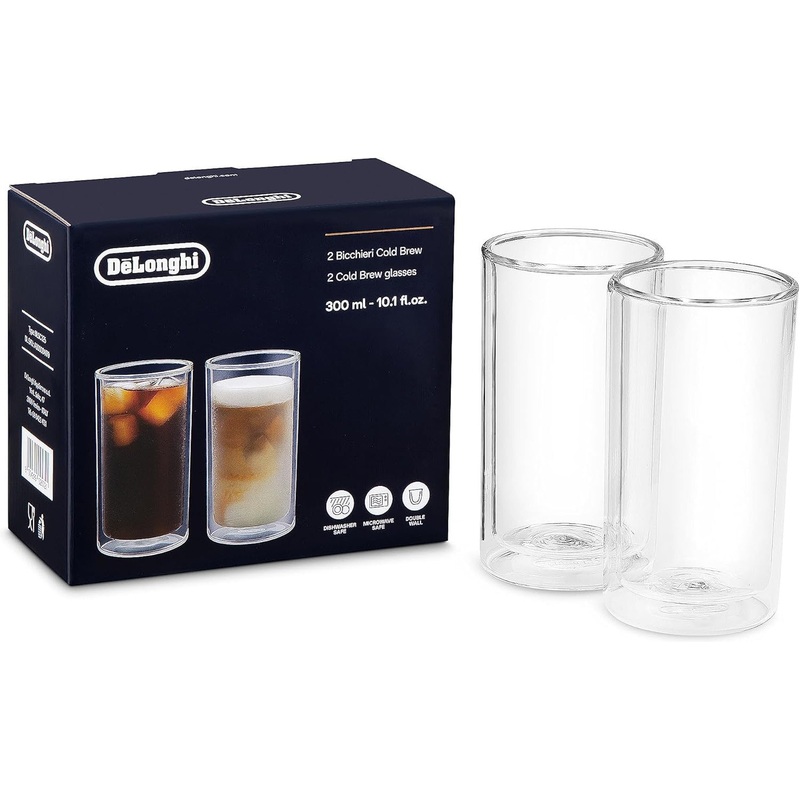 DeLonghi - 300 ml Double Wall Thermal Glasses, Set of 2 - DLSC325