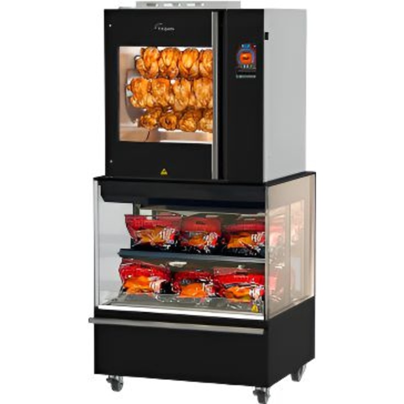 FriJado - TDR 7 MAN 39.25" Stainless Steel Smart Control Turbo Deli Rotisserie Oven - 9299212