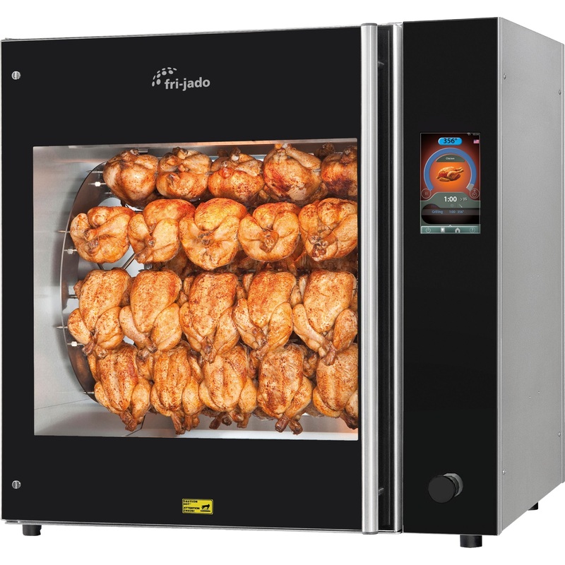 FriJado - TDR 7 S 39.25" Stainless Steel Smart Control Turbo Deli Rotisserie Oven - 9299550