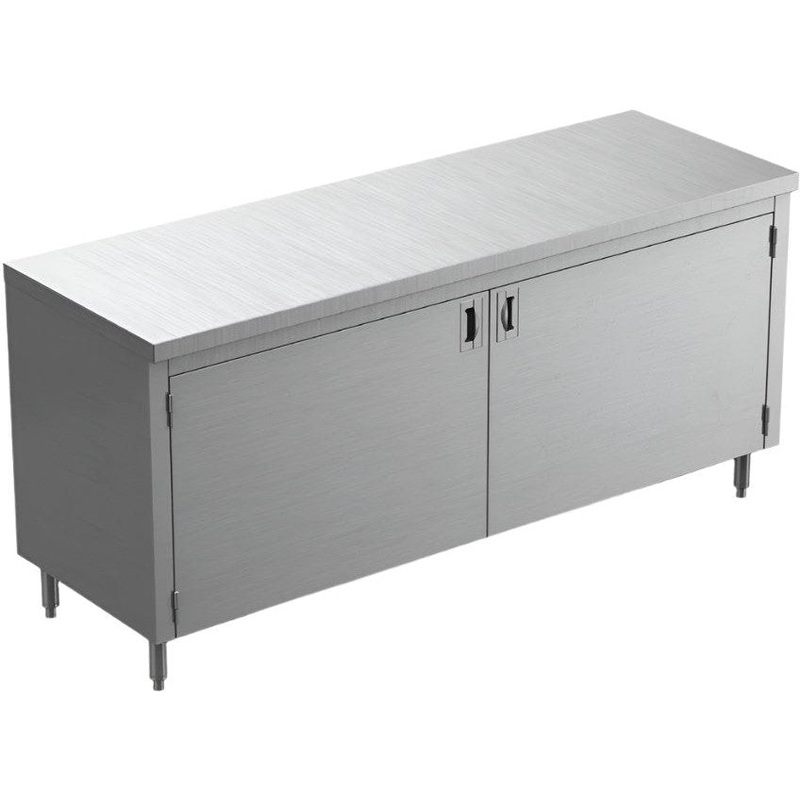 Winholt - 24" x 60" Flat Top Enclosed Base Table with Sliding Doors - STCT-D2460 (Non-Cancelable Item, ETA 2-4 Weeks, SPECIAL ORDER)