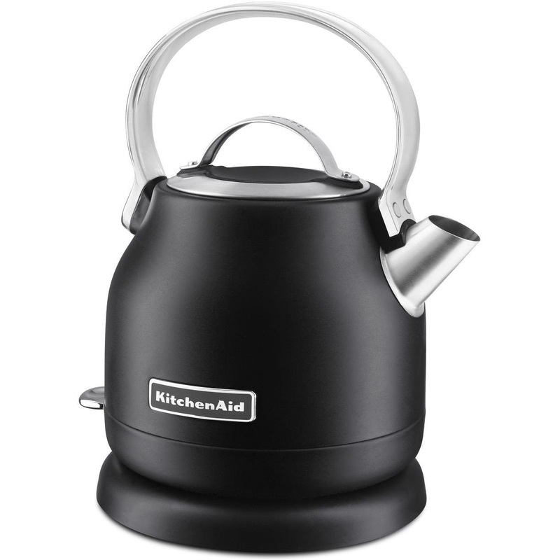 KitchenAid - 1.25 L Black Matte Steel Electric Kettle - KEK1222BM
