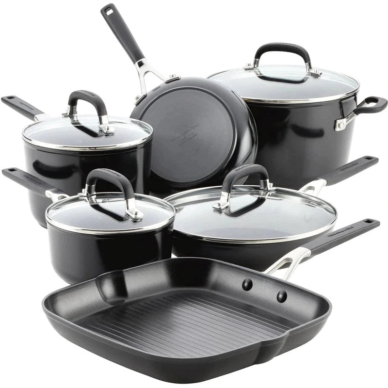 KitchenAid - 10 PC Hard Anodized Nonstick Cookware Set - 84800