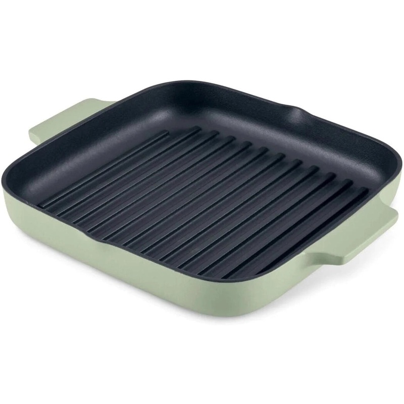 KitchenAid - 11" Pistachio Enameled Cast Iron Grill Pan - 48692-CF05