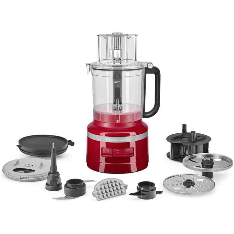 KitchenAid - 13-Cup Food Processor with Dicing Kit Empire Red - KFP1319ER