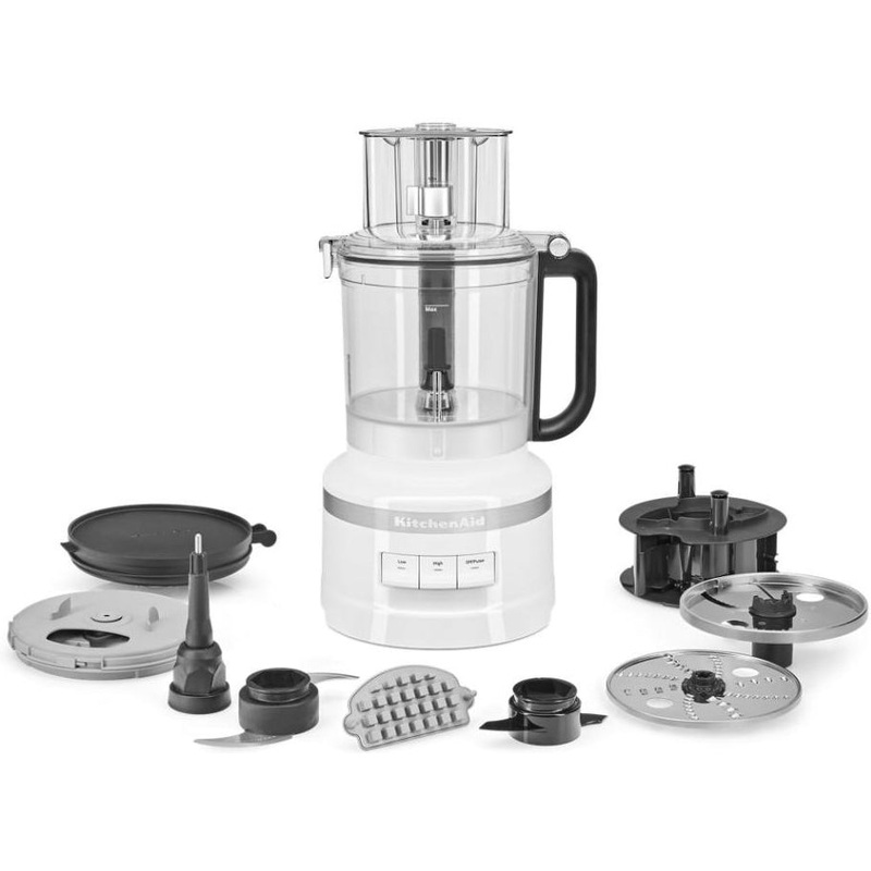 KitchenAid - 13-Cup Food Processor with Dicing Kit White - KFP1319WH