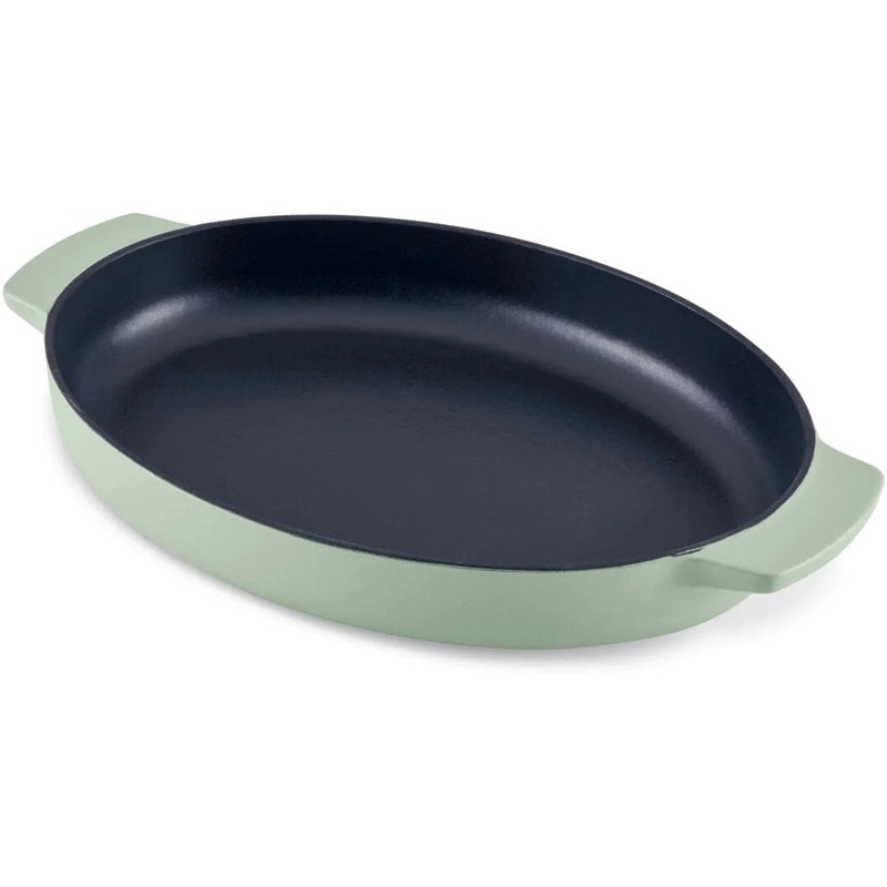 KitchenAid - 2.5" QT Pistachio Enameled Cast Iron Au Gratin Roasting Pan - 48690-CF05