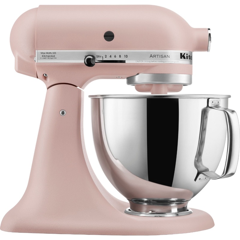KitchenAid - 5 QT Artisan Feather Pink Tilt-Head Stand Mixer  - KSM150PSFT